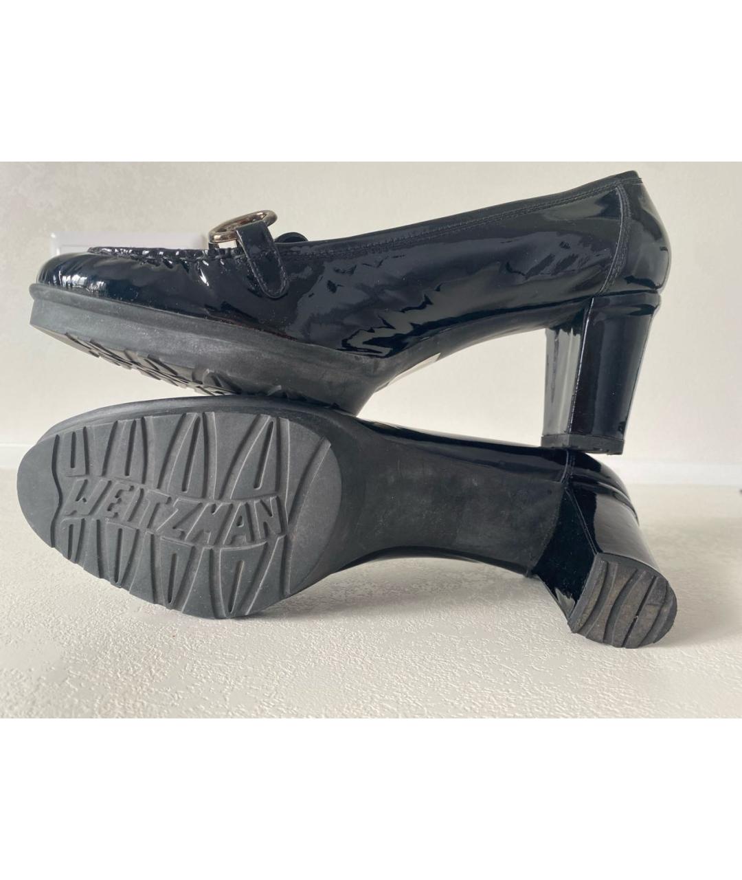 STUART WEITZMAN Черные туфли из лакированной кожи, фото 5