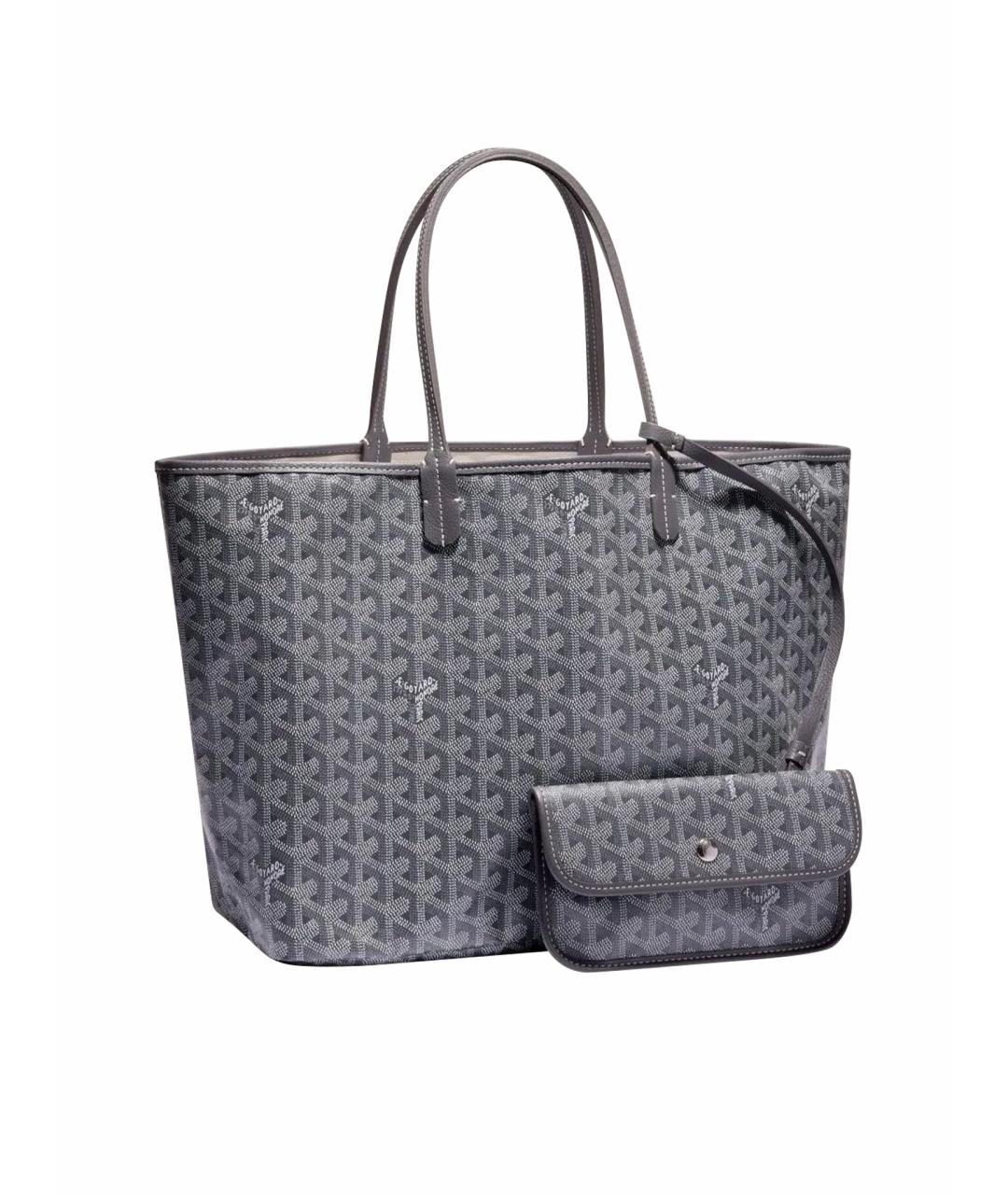 GOYARD Серая сумка тоут из искусственной кожи, фото 1
