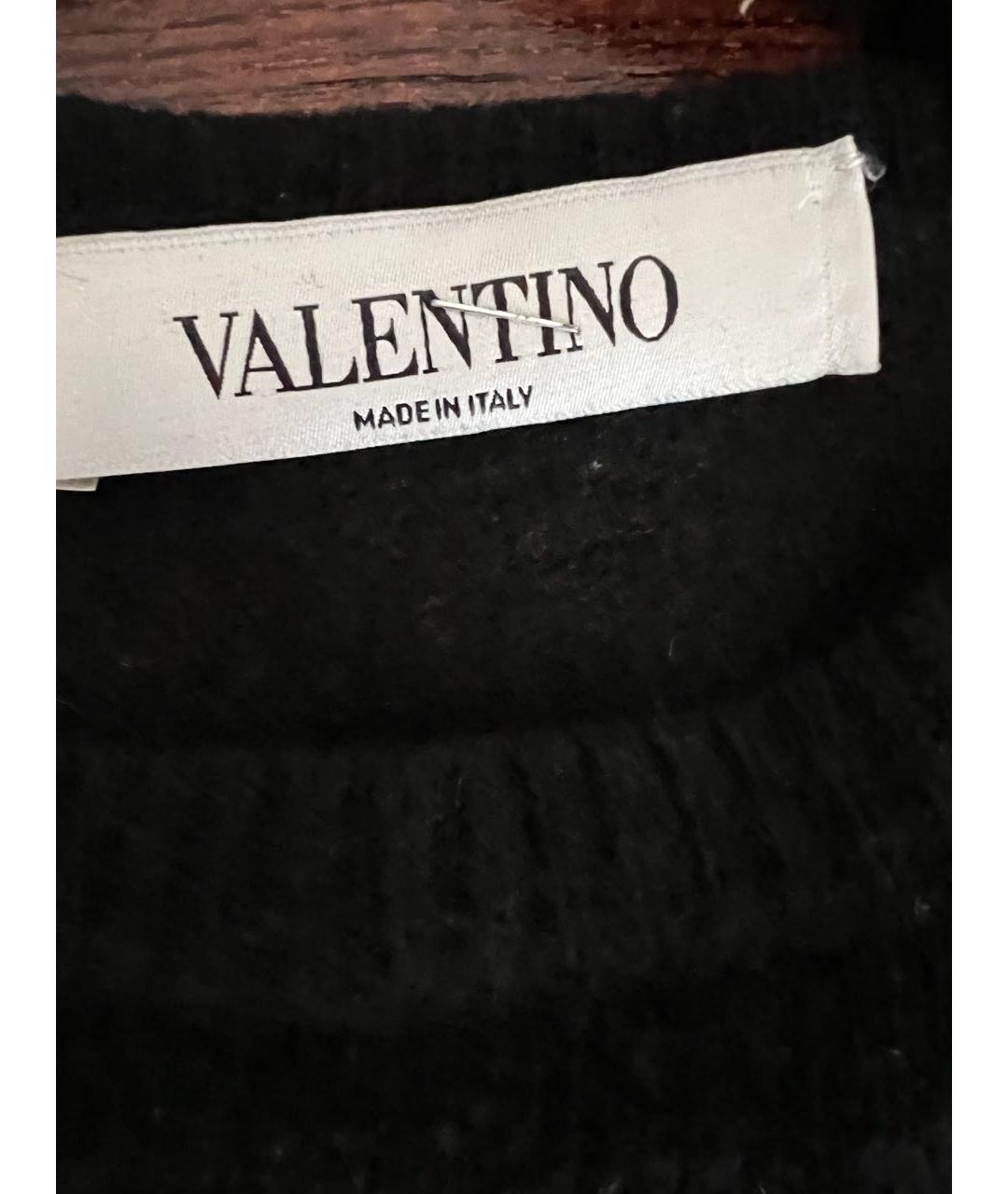 VALENTINO Черный шерстяной джемпер / свитер, фото 5