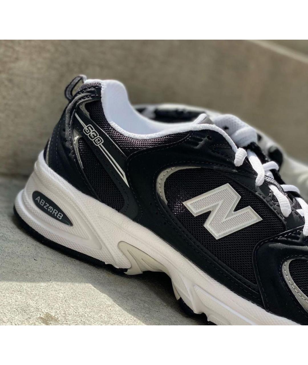 NEW BALANCE Черные замшевые кроссовки, фото 7