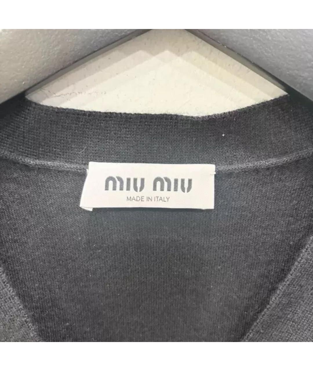MIU MIU Черная жилетка, фото 4