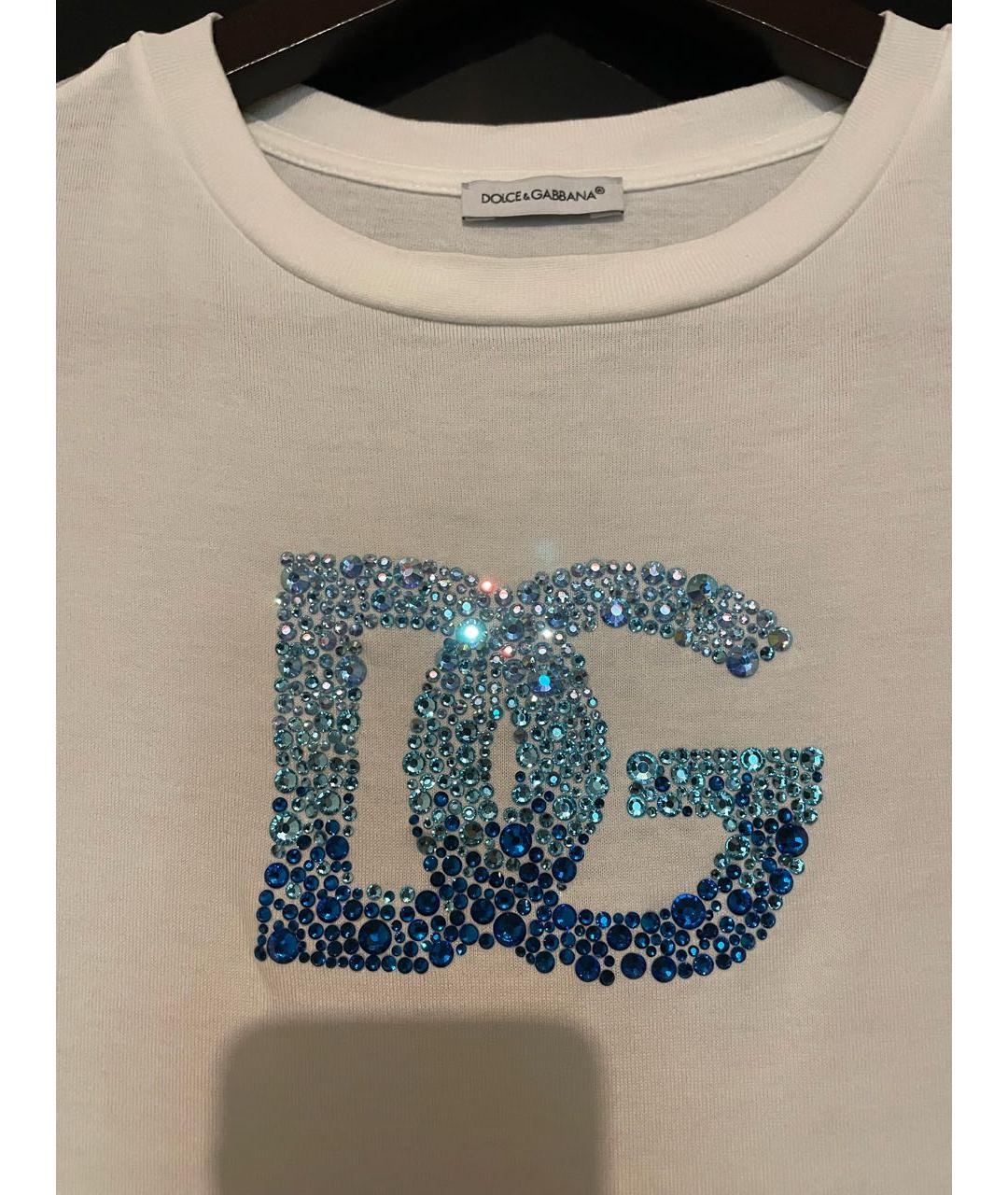 DOLCE&GABBANA Белый хлопковый детская футболка / топ, фото 4