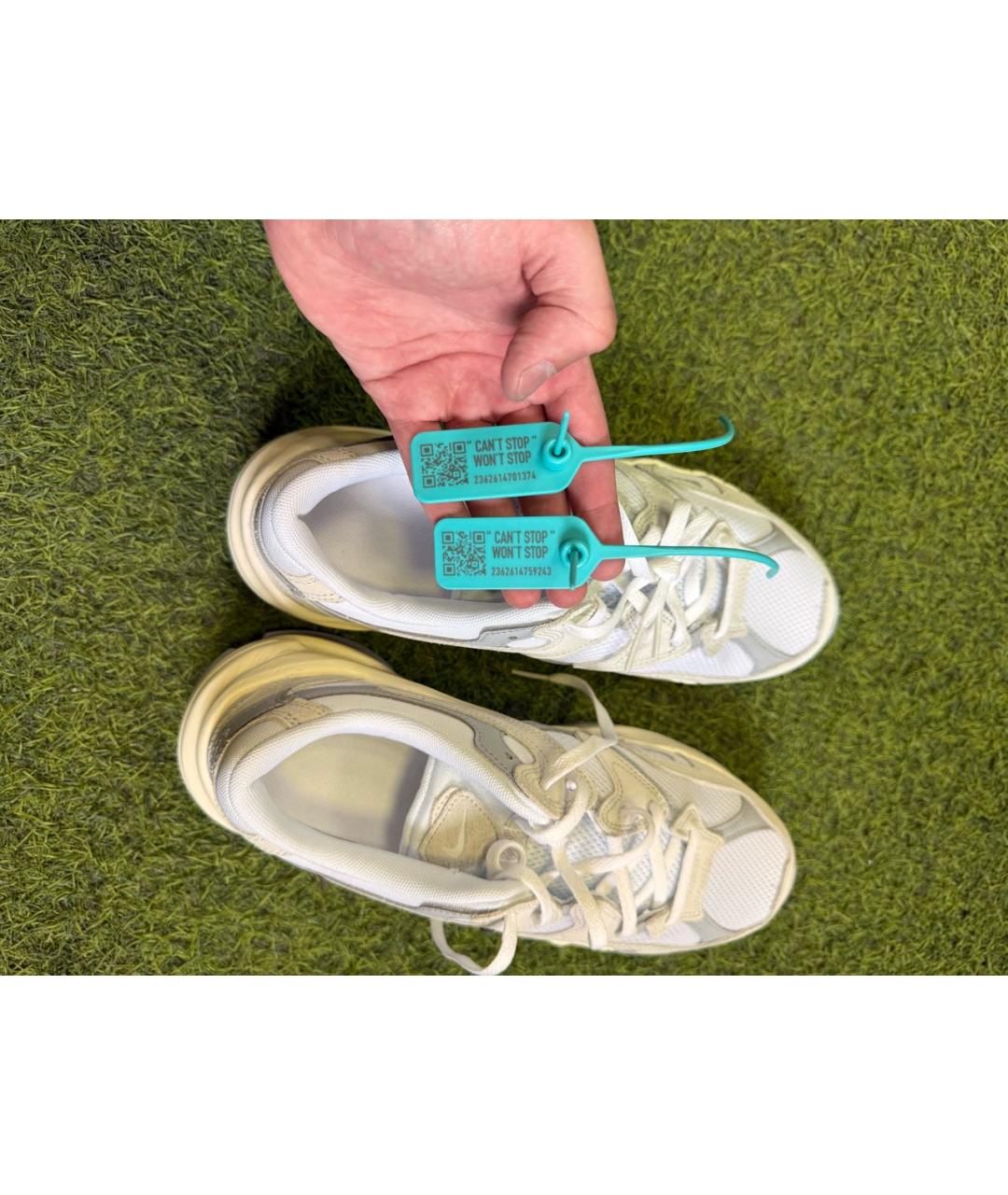 NIKE Серые резиновые низкие кроссовки / кеды, фото 6