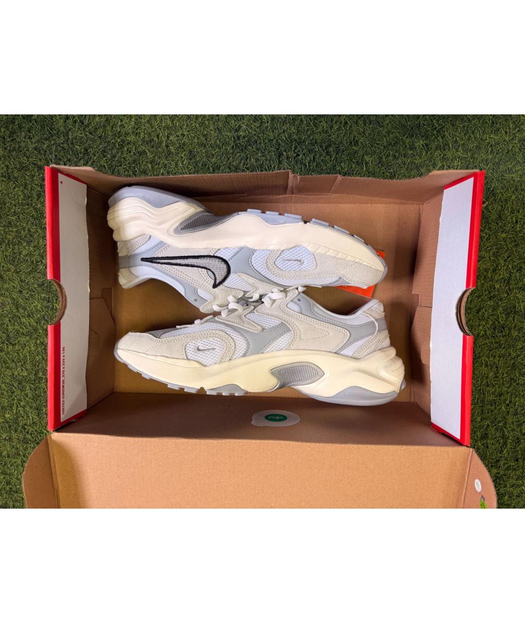NIKE Серые резиновые низкие кроссовки / кеды, фото 5