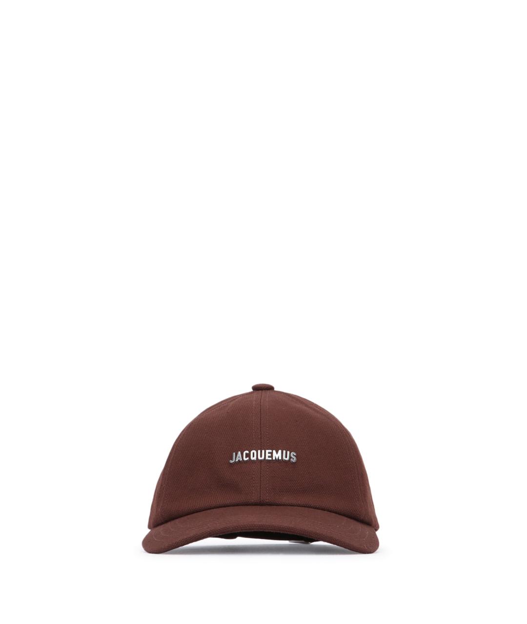 JACQUEMUS Коричневая хлопковая панама, фото 1