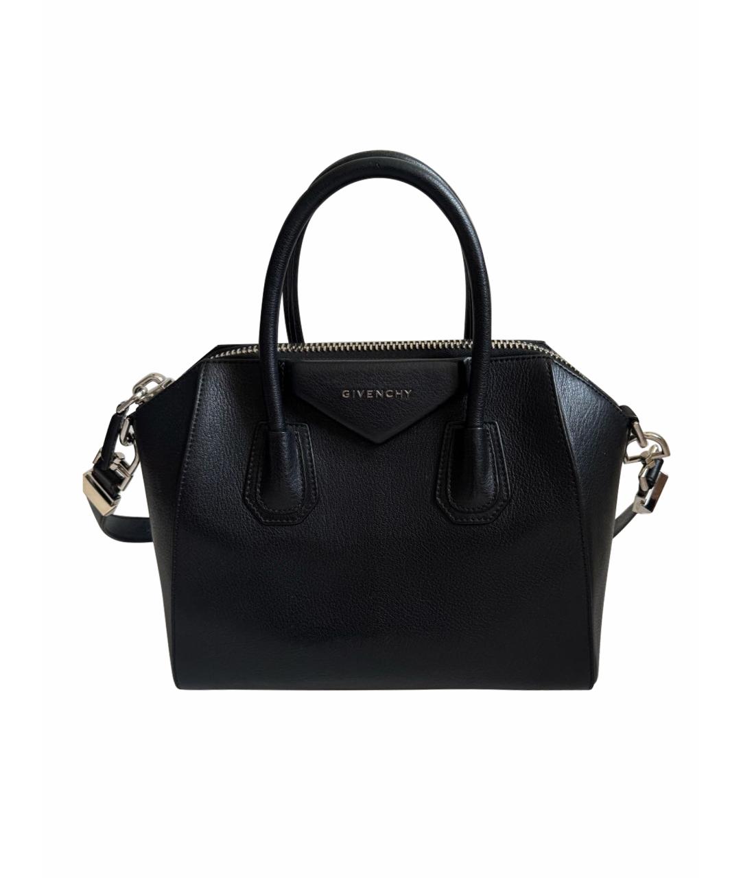 GIVENCHY Черная кожаная сумка тоут, фото 1