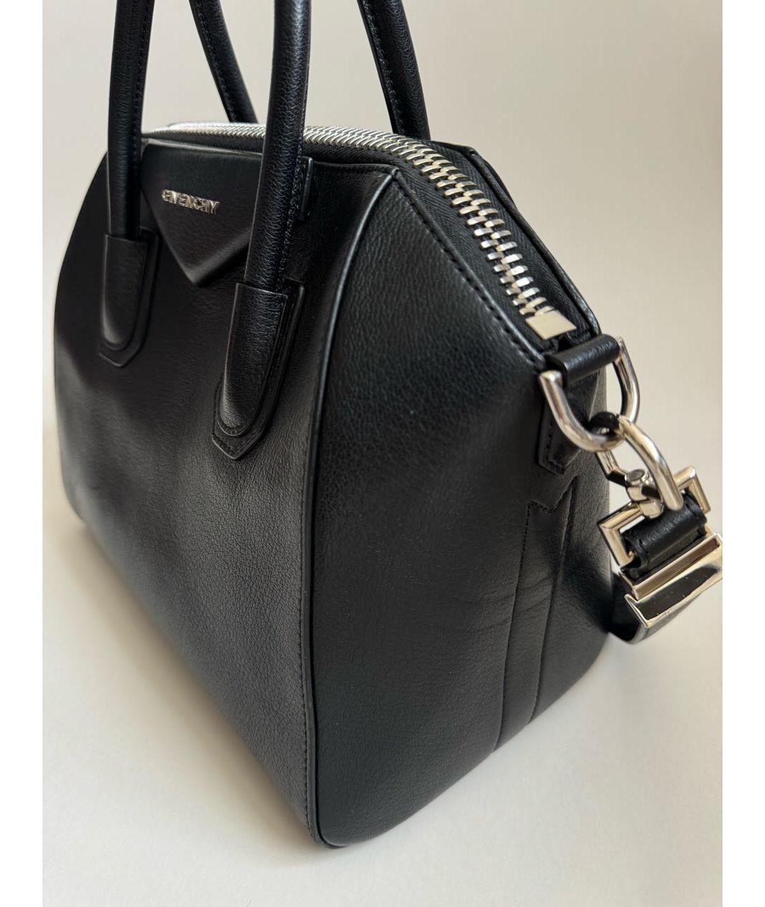 GIVENCHY Черная кожаная сумка тоут, фото 3