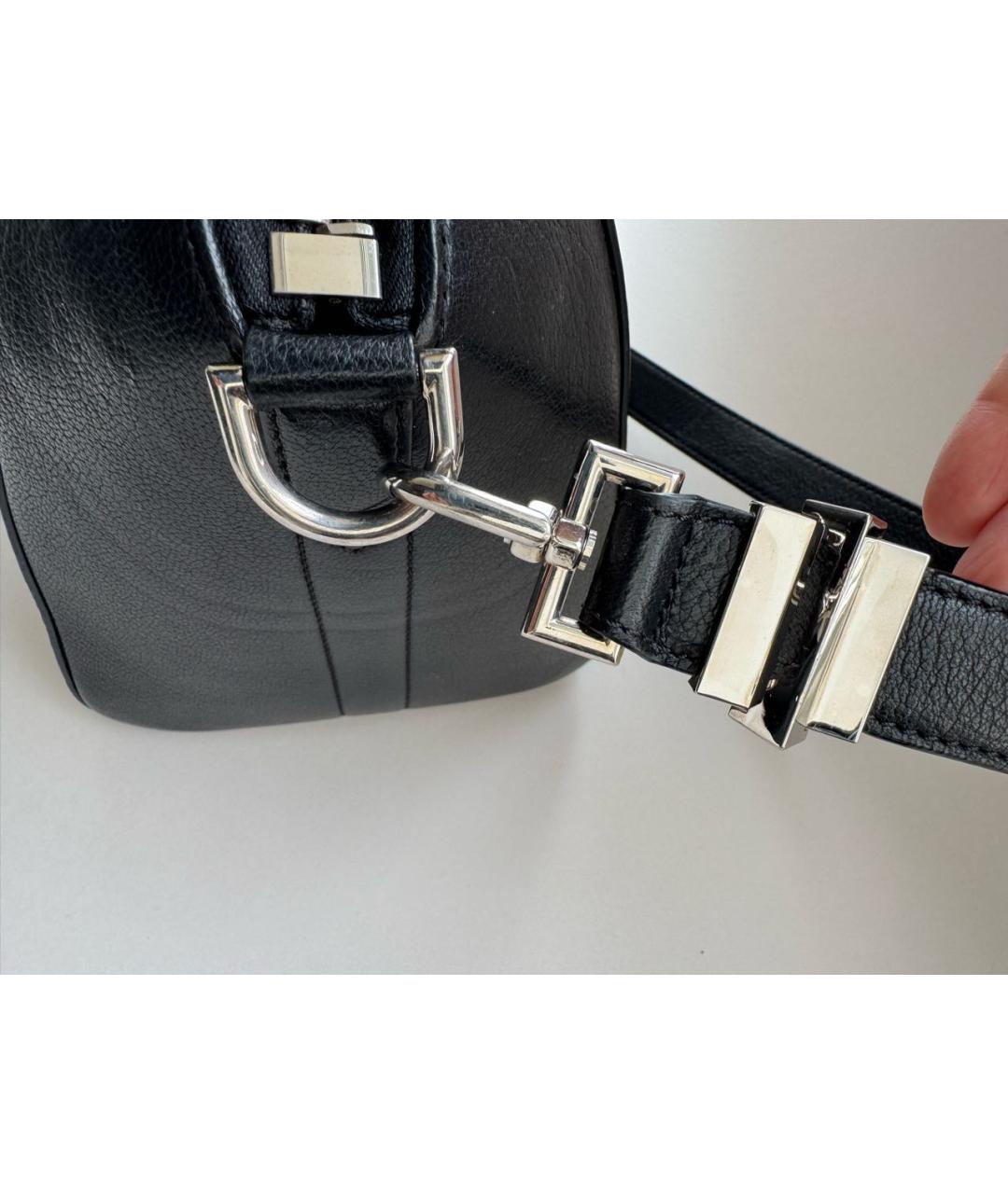 GIVENCHY Черная кожаная сумка тоут, фото 5