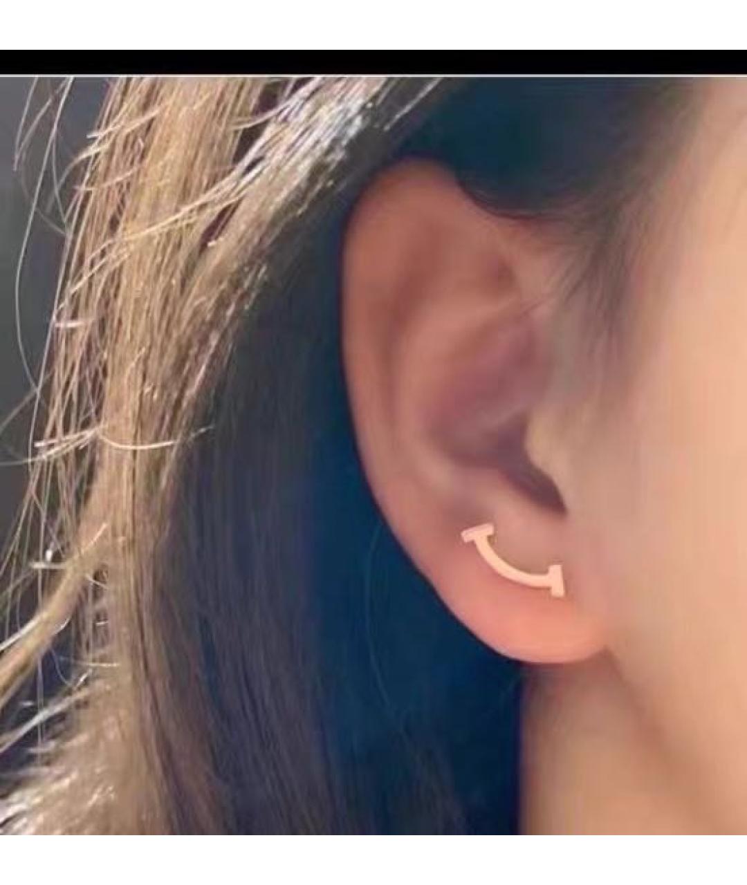 TIFFANY&CO Розовые серьги из розового золота, фото 4