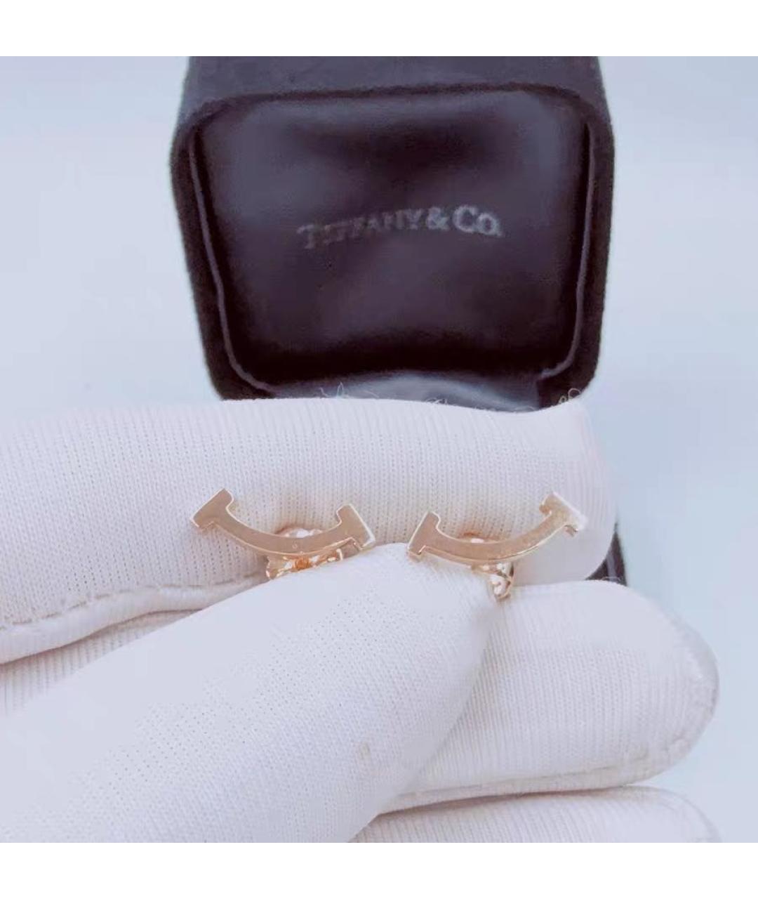 TIFFANY&CO Розовые серьги из розового золота, фото 2