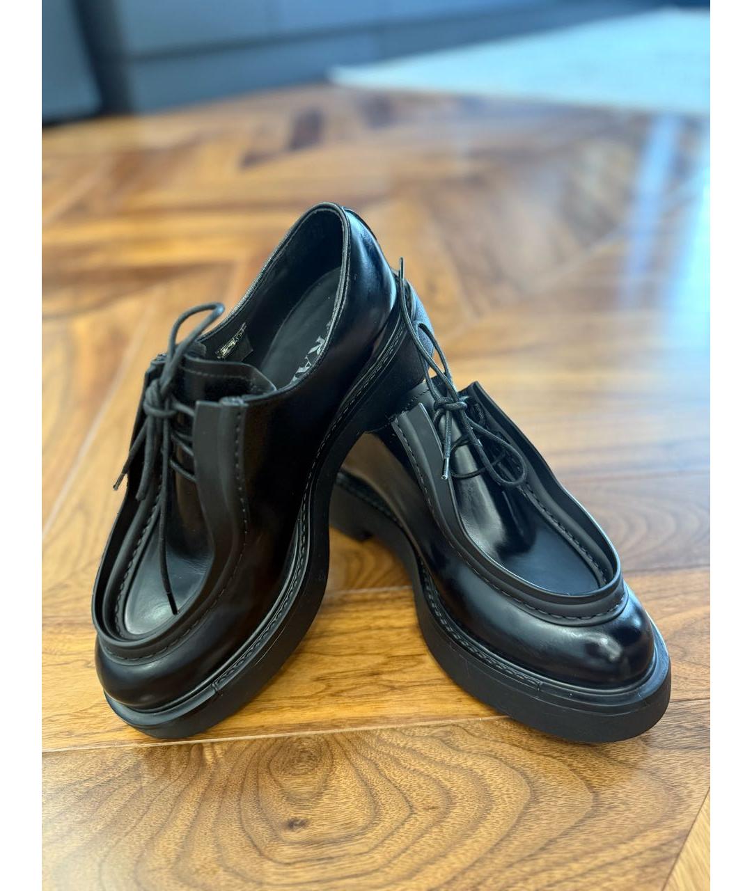 PRADA Черные кожаные лоферы, фото 8