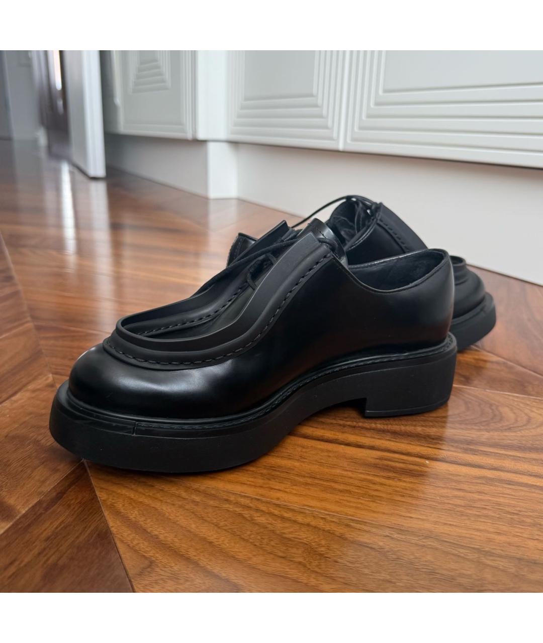 PRADA Черные кожаные лоферы, фото 5