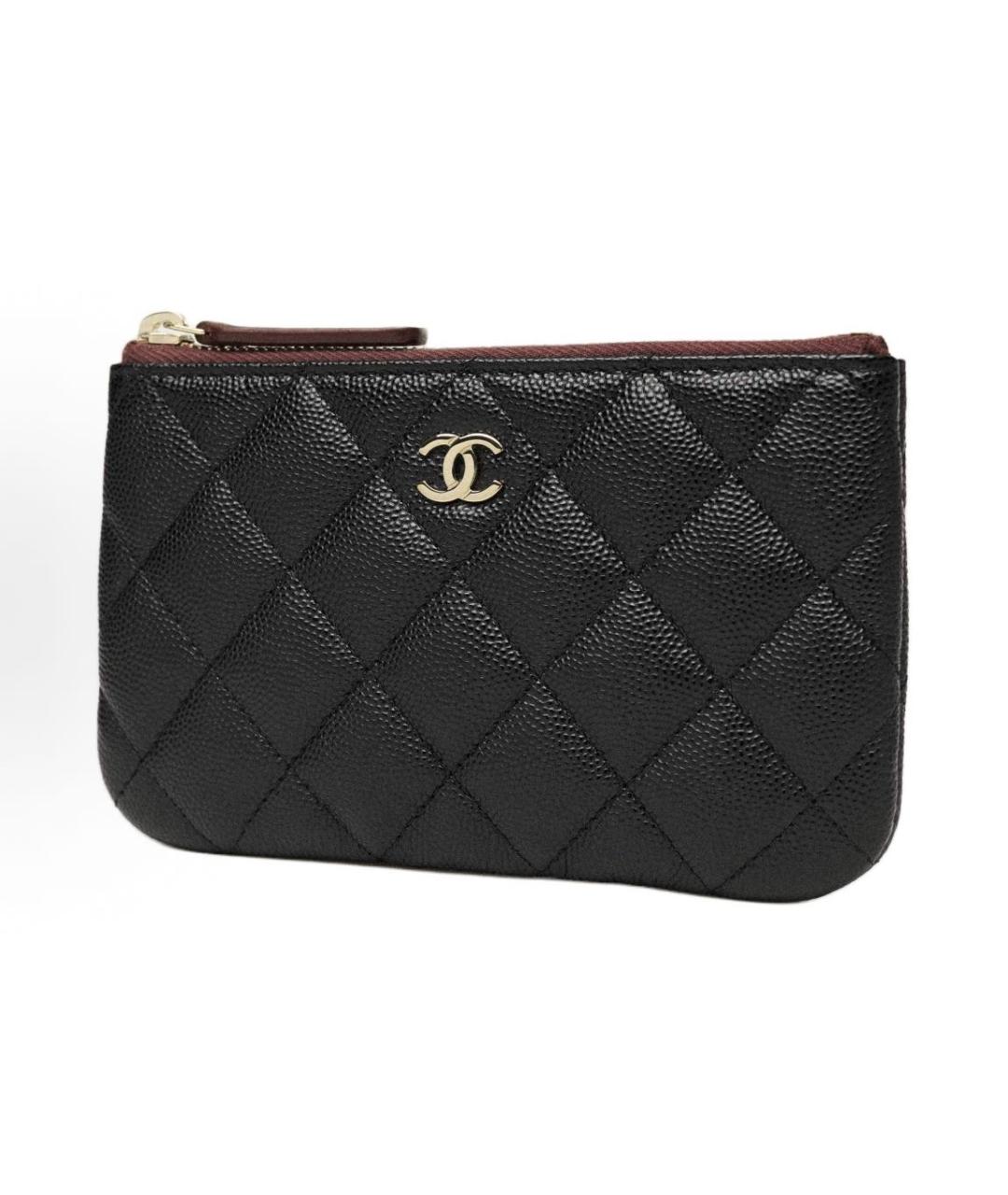 CHANEL Черная кожаная косметичка, фото 2
