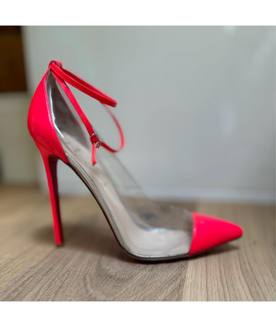 CHRISTIAN LOUBOUTIN Оранжевое туфли из лакированной кожи, фото 5