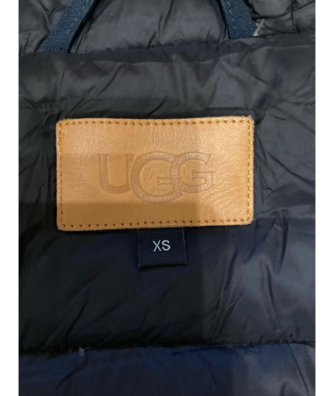 UGG AUSTRALIA Темно-синяя полиэстеровая парка, фото 3