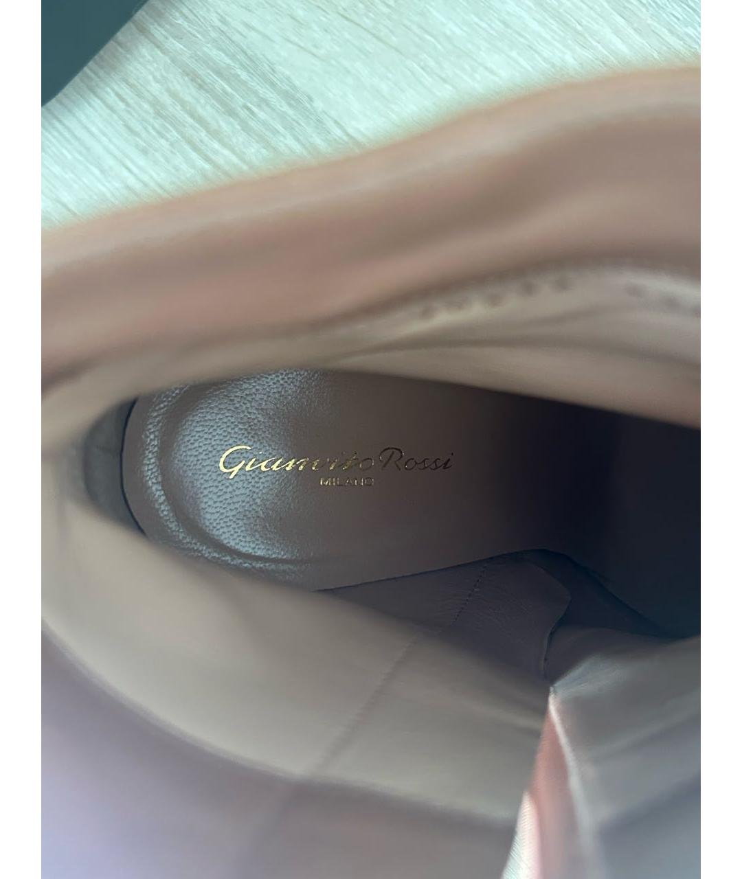 GIANVITO ROSSI Коричневые замшевые ботильоны, фото 7