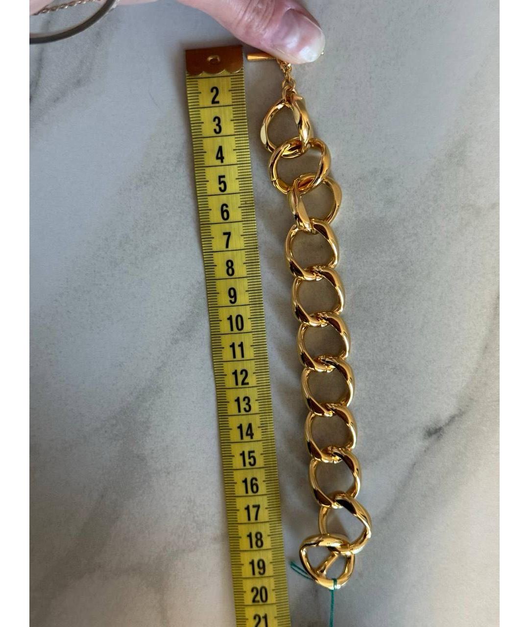 SAINT LAURENT Золотой браслет, фото 2
