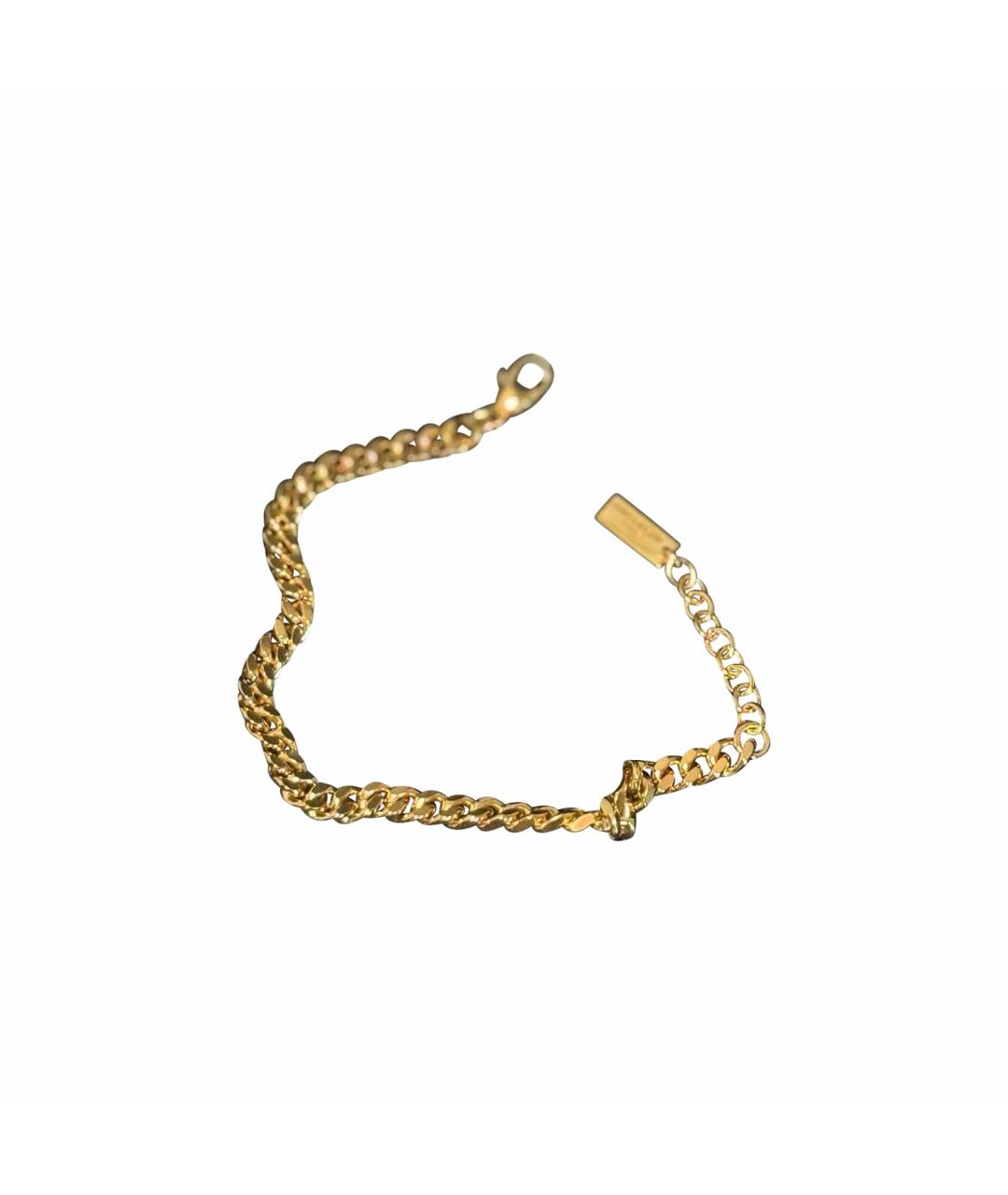 SAINT LAURENT Золотой браслет, фото 1