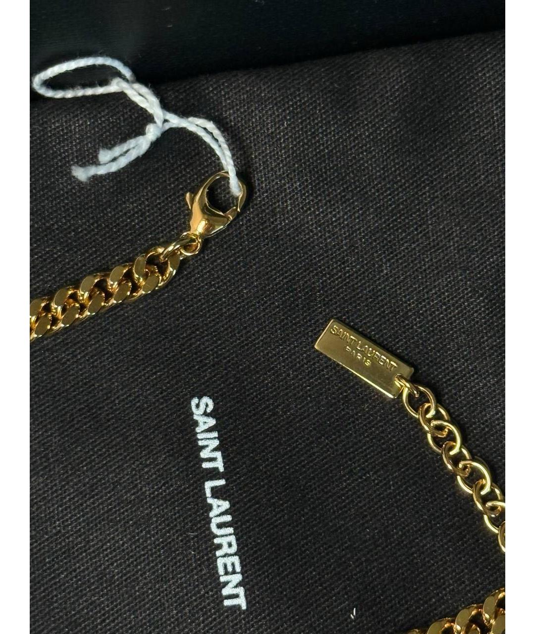 SAINT LAURENT Золотой браслет, фото 2