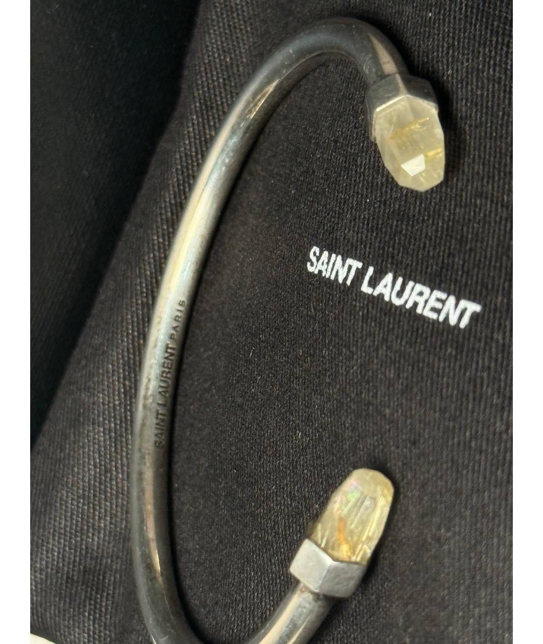 SAINT LAURENT Серебрянный браслет, фото 4