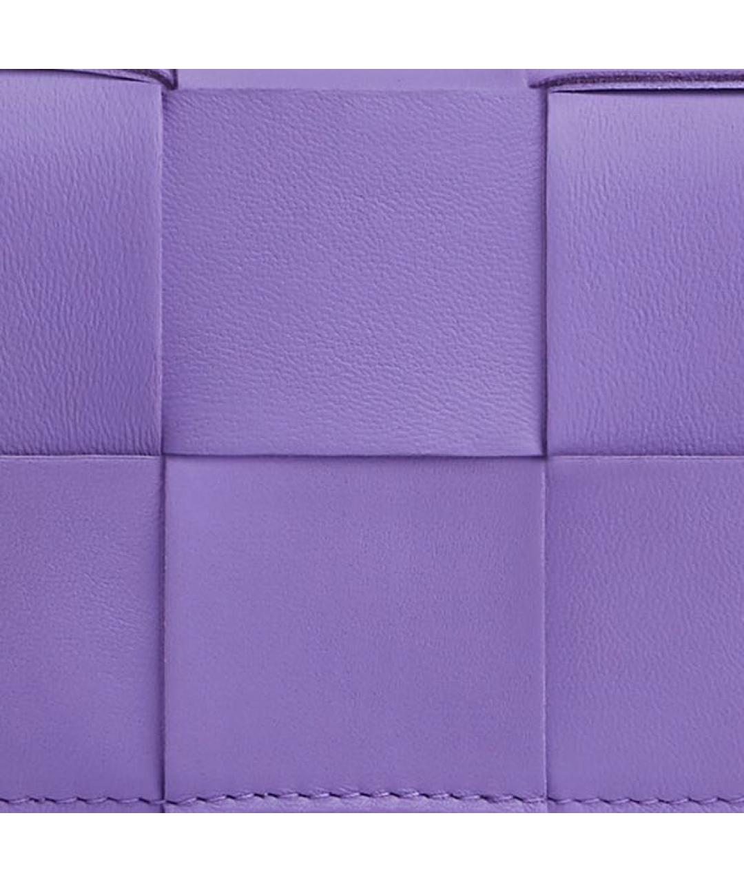 BOTTEGA VENETA Фиолетовая кожаная сумка через плечо, фото 3
