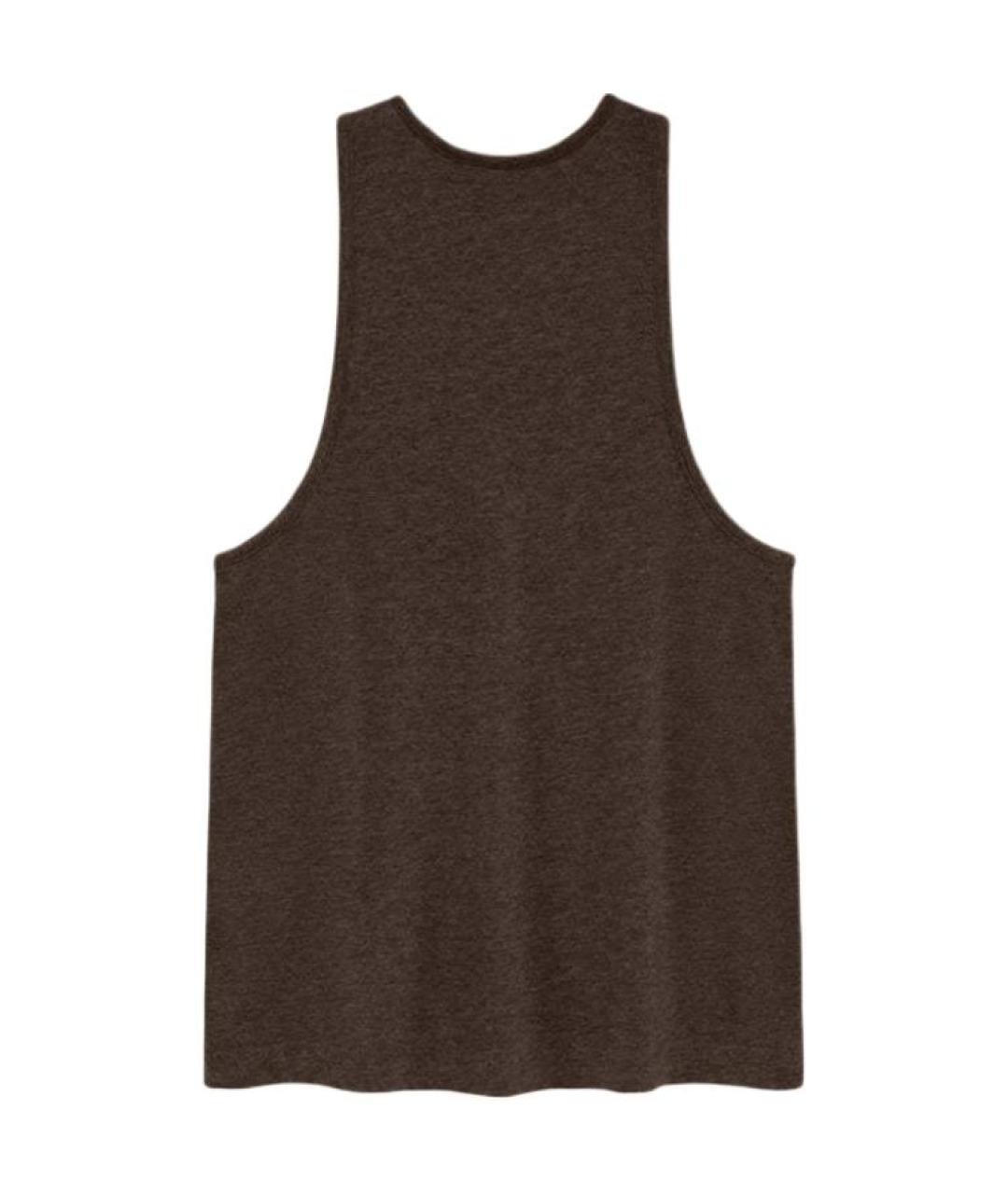 FEAR OF GOD ESSENTIALS Коричневая хлопковая майка, фото 2