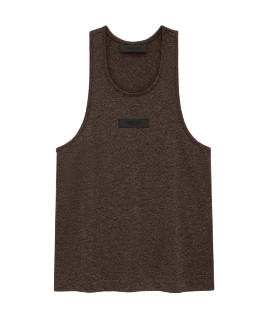 FEAR OF GOD ESSENTIALS Коричневая хлопковая майка, фото 1