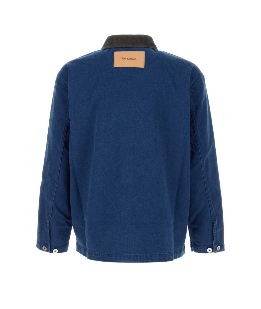 J.W.ANDERSON Синяя хлопковая кэжуал рубашка, фото 2