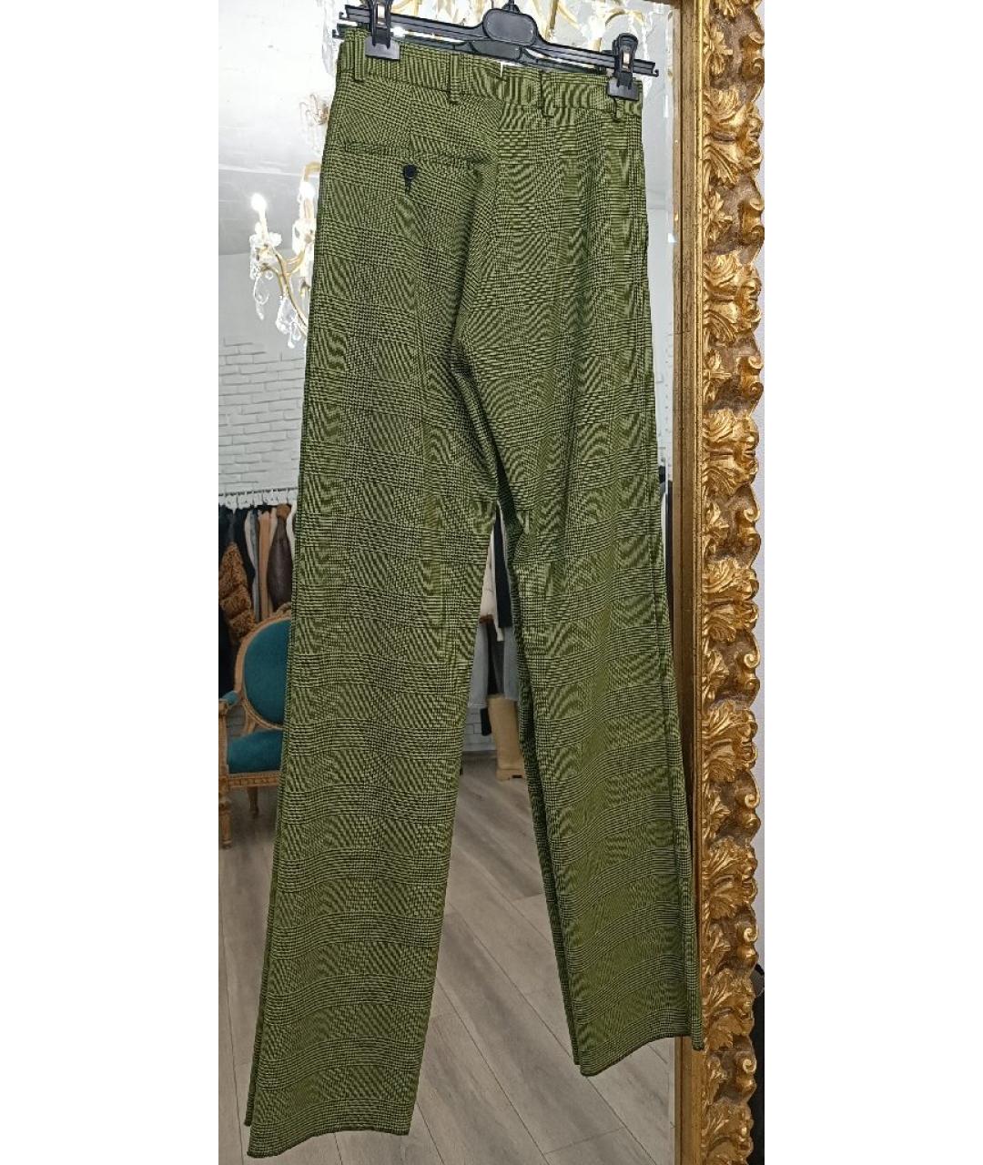 VETEMENTS Зеленый шерстяной костюм с брюками, фото 3