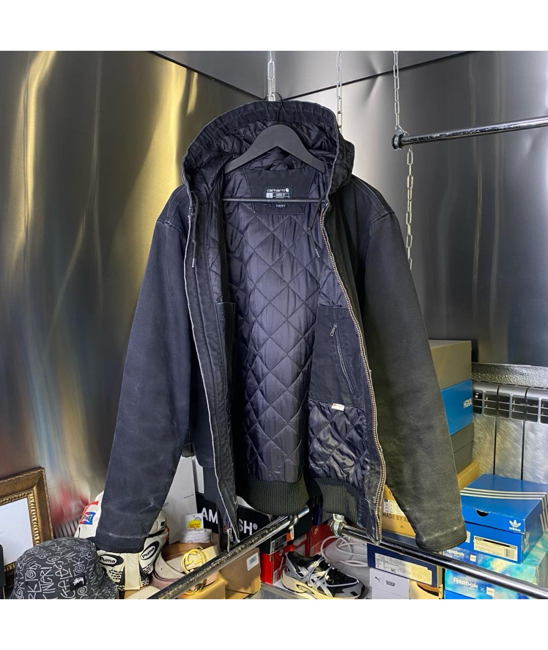 CARHARTT Черная деним куртка, фото 3