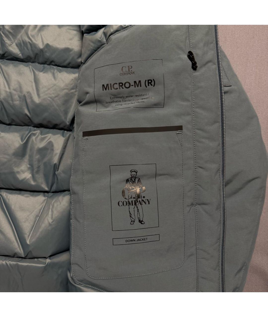 CP COMPANY Голубая полиэстеровая куртка, фото 7