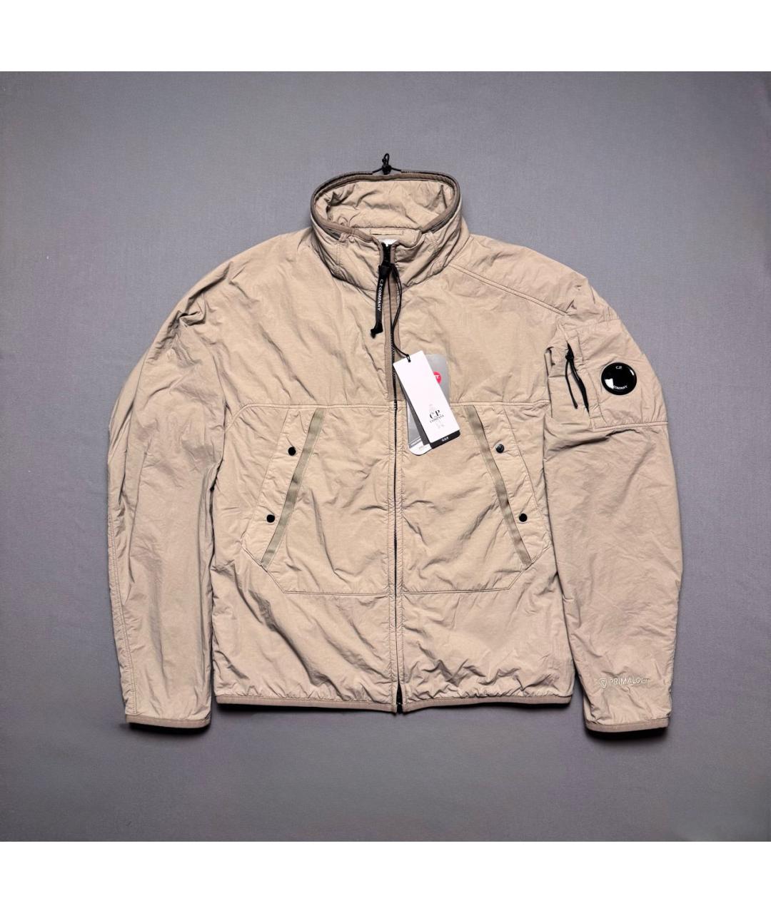CP COMPANY Бежевая полиэстеровая куртка, фото 7
