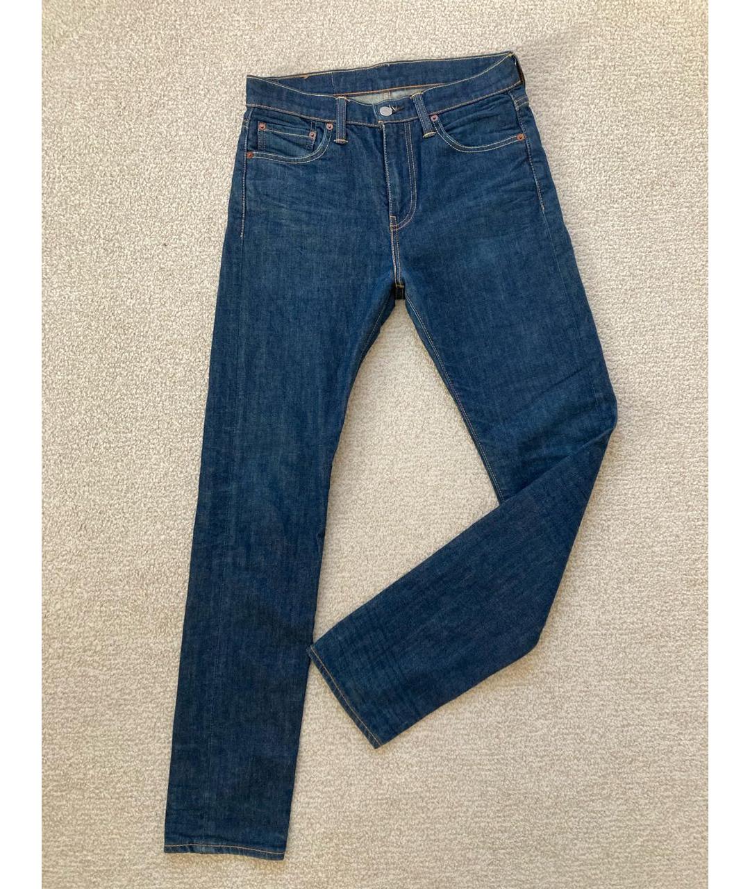 LEVI'S Темно-синие хлопковые джинсы слим, фото 6