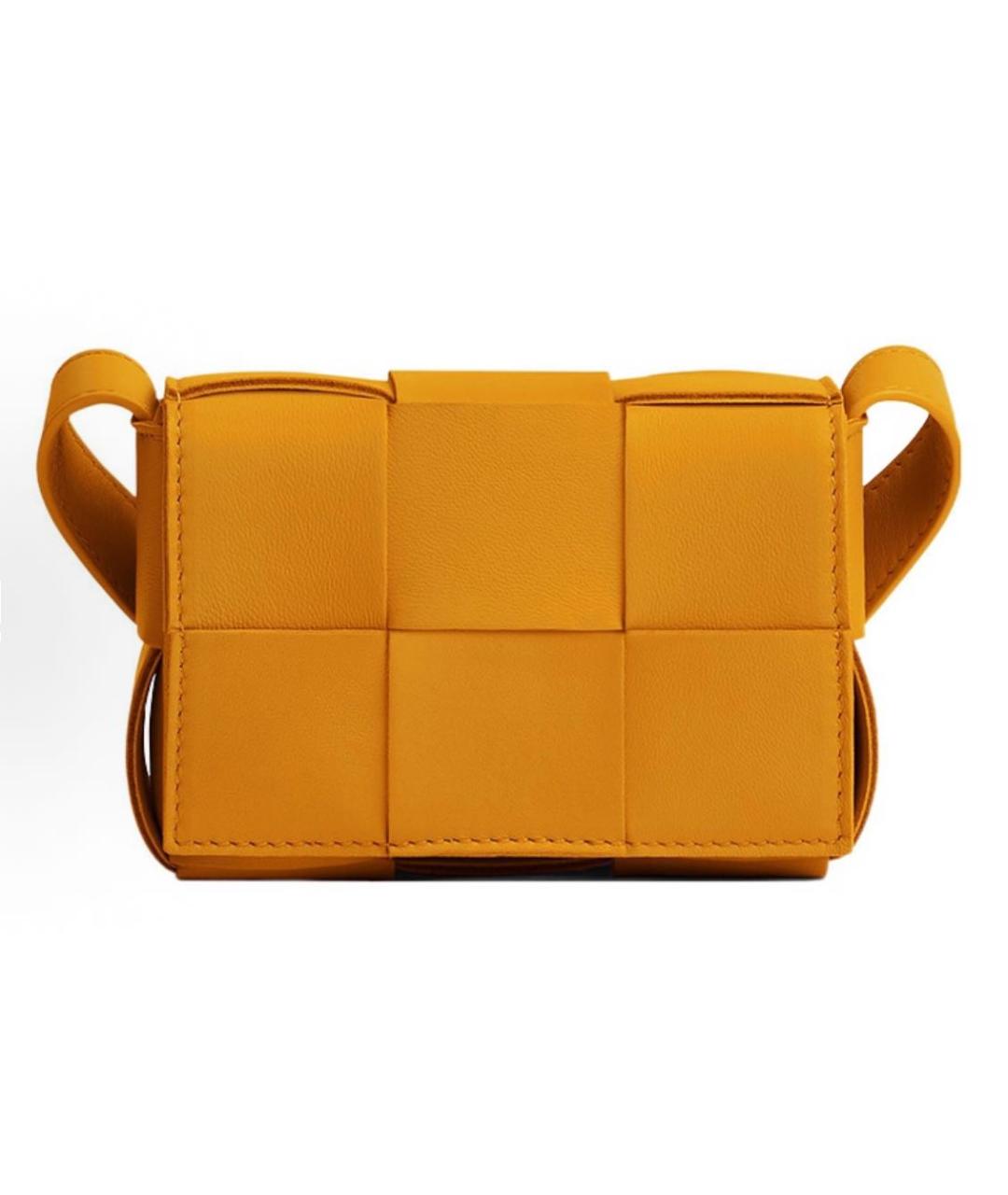BOTTEGA VENETA Оранжевая кожаная сумка через плечо, фото 1