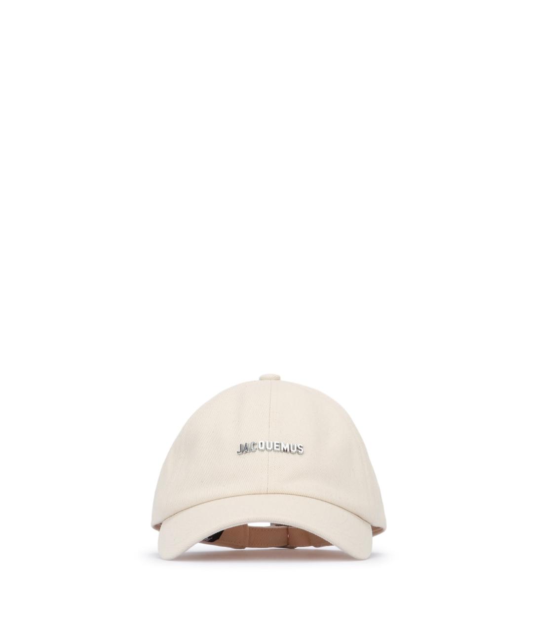 JACQUEMUS Бежевая хлопковая кепка, фото 1