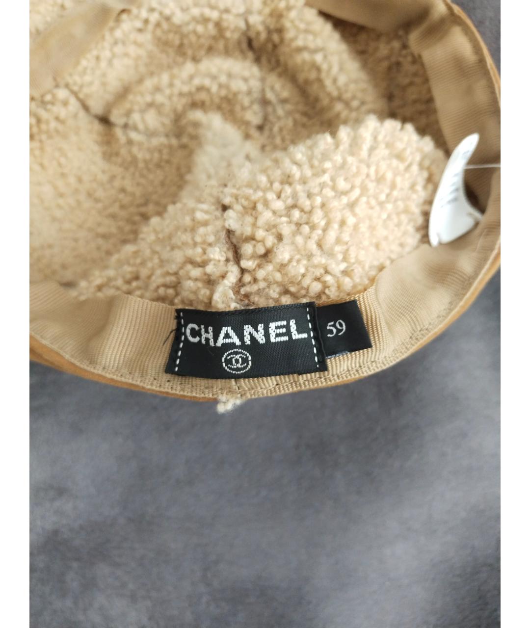 CHANEL Горчичная кепка, фото 8