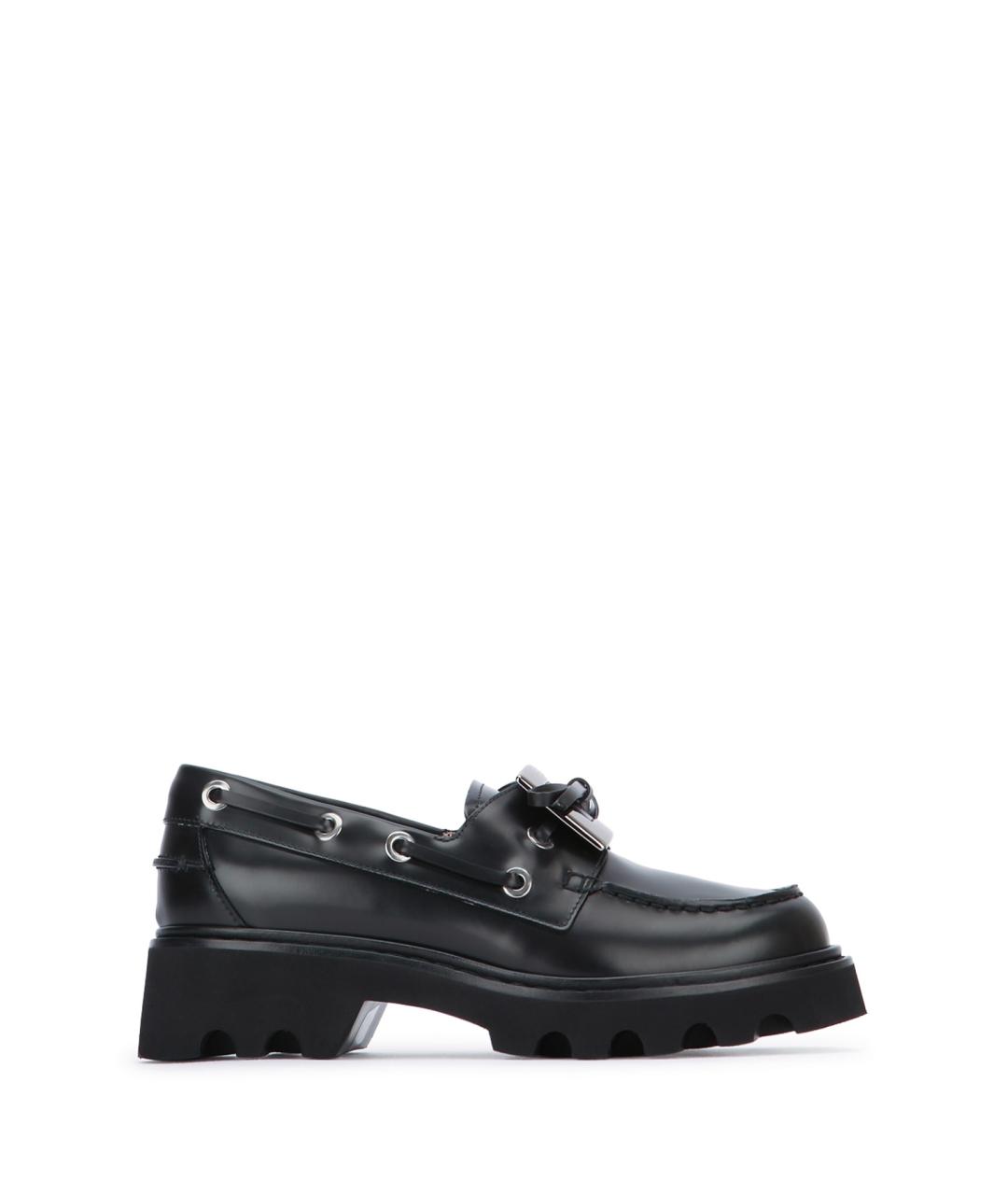 ROGER VIVIER Черные кожаные лоферы, фото 1