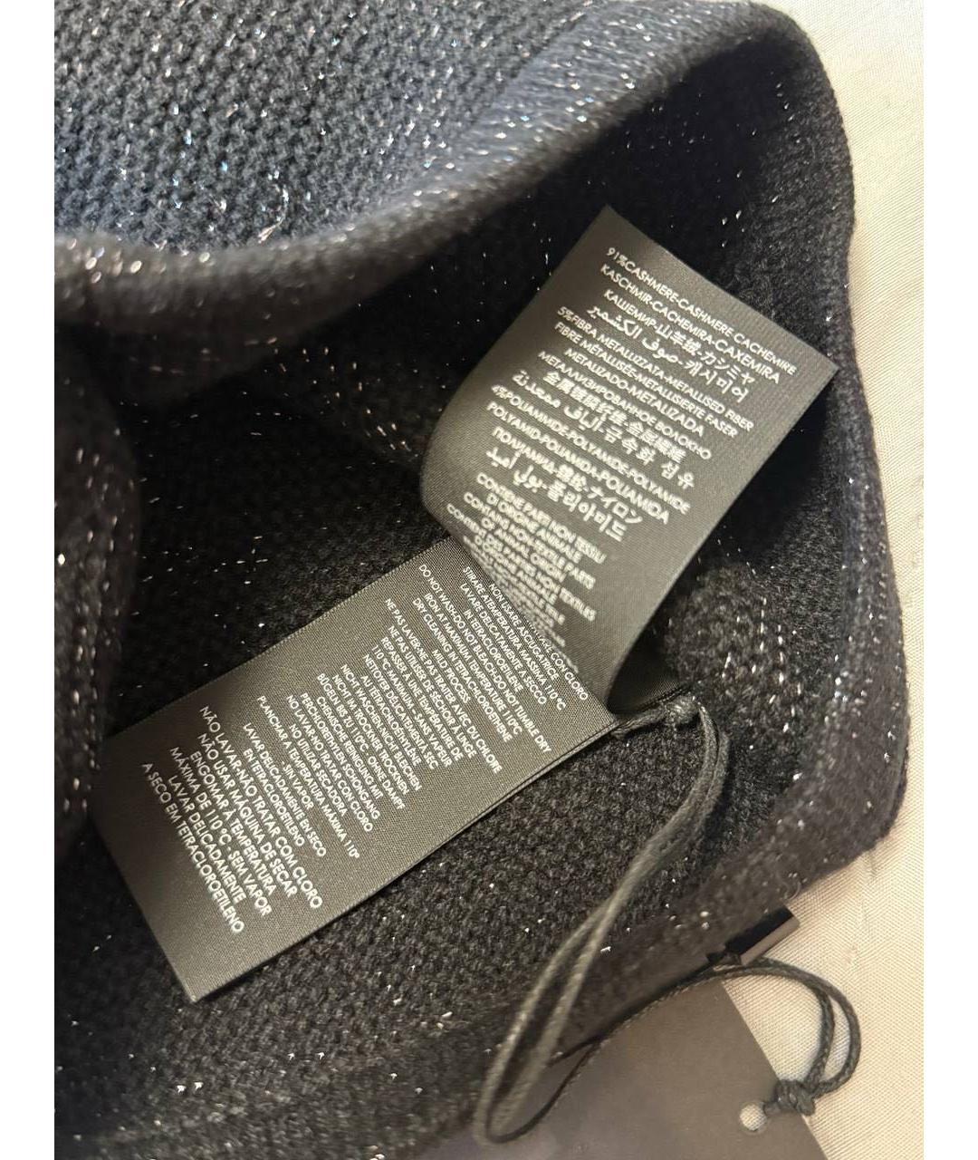 SAINT LAURENT Черная шапка, фото 4