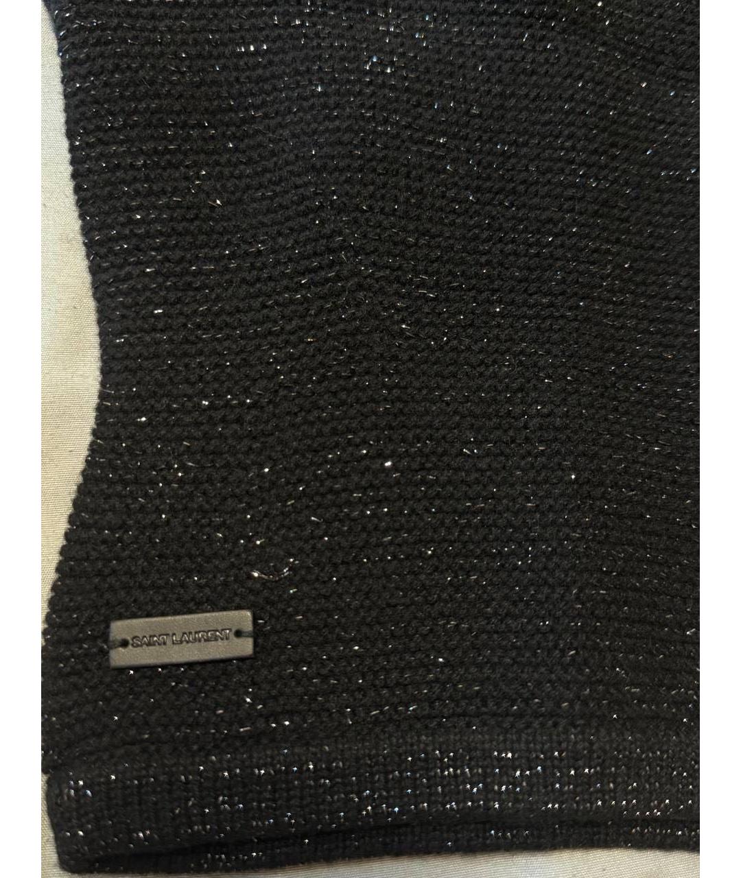 SAINT LAURENT Черная шапка, фото 3