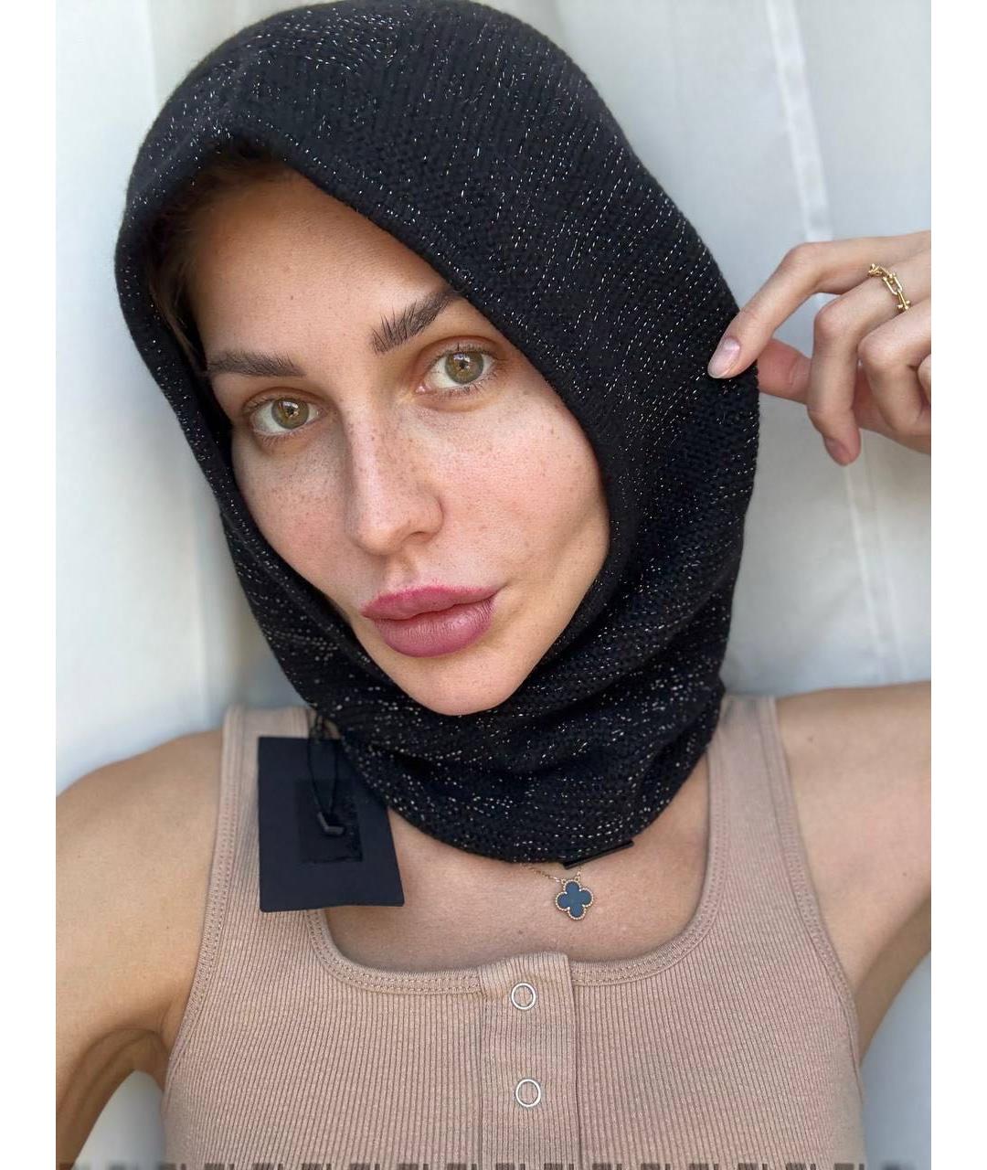 SAINT LAURENT Черная шапка, фото 7