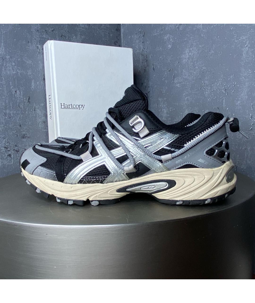 ASICS Серебряные синтетические кроссовки, фото 7