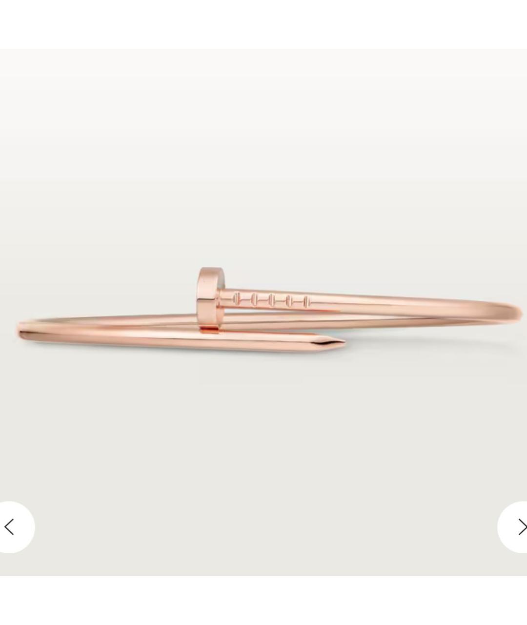 CARTIER Розовый браслет из розового золота, фото 3