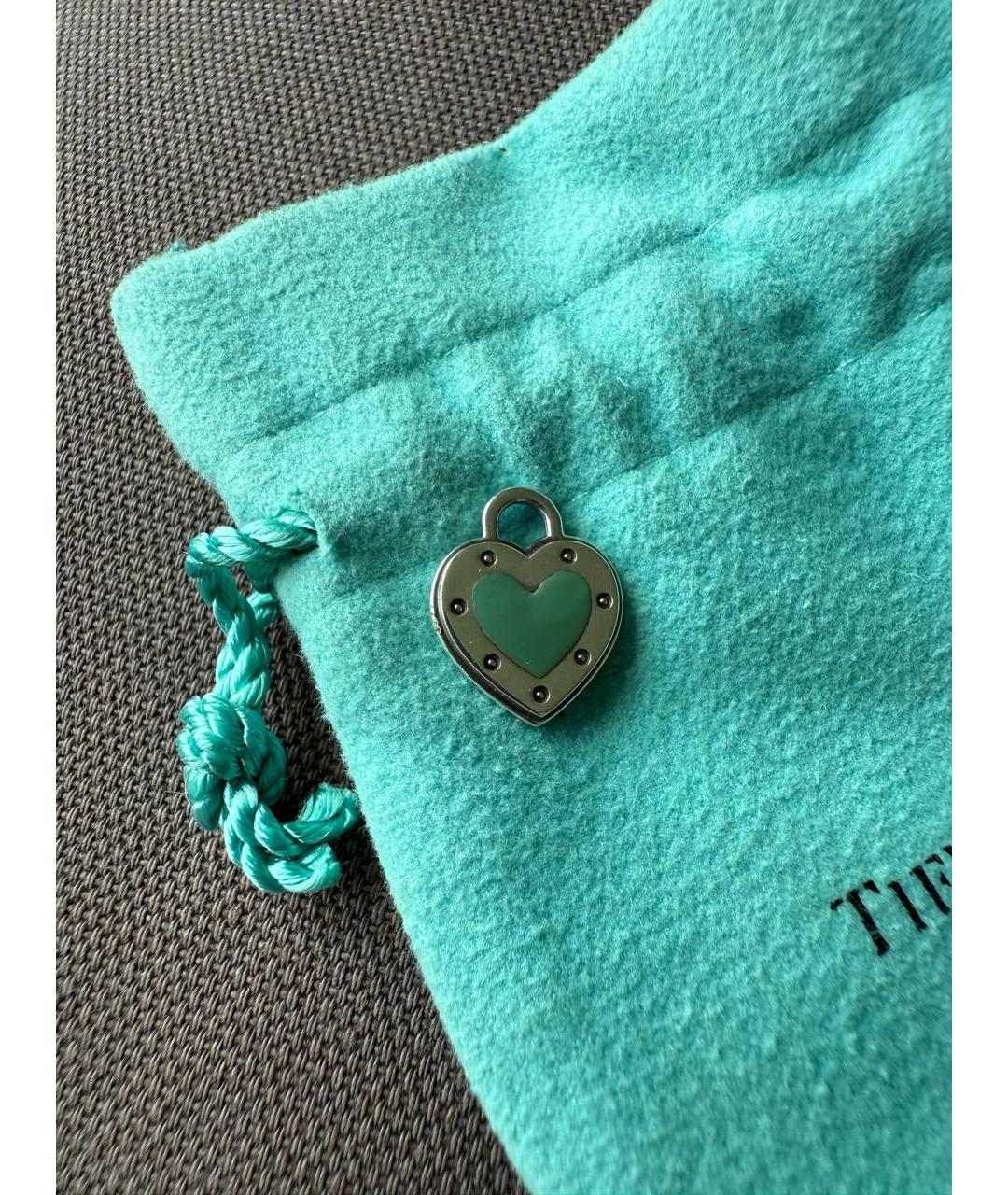 TIFFANY&CO Бирюзовая серебряная подвеска, фото 5