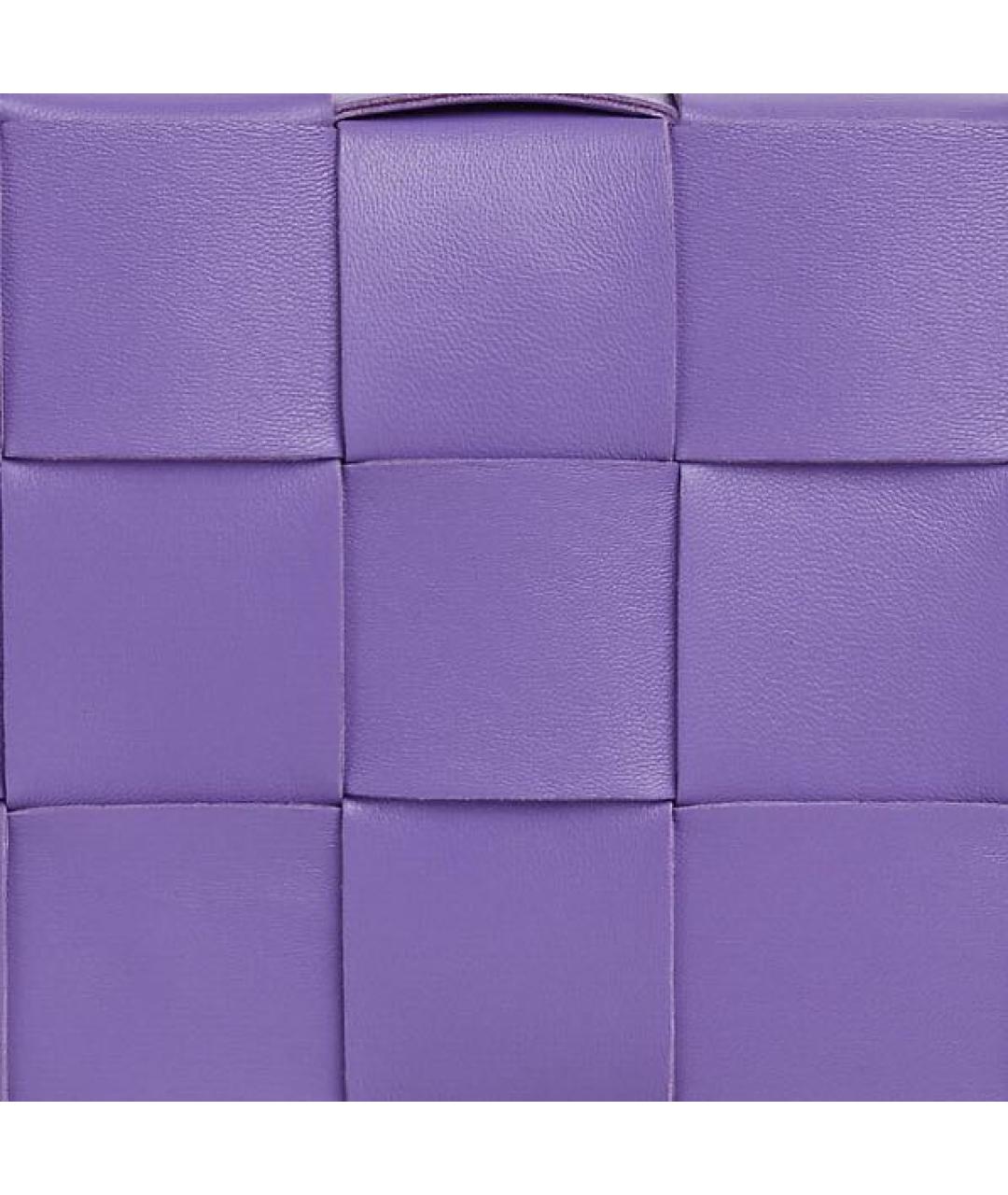 BOTTEGA VENETA Фиолетовая кожаная сумка через плечо, фото 2