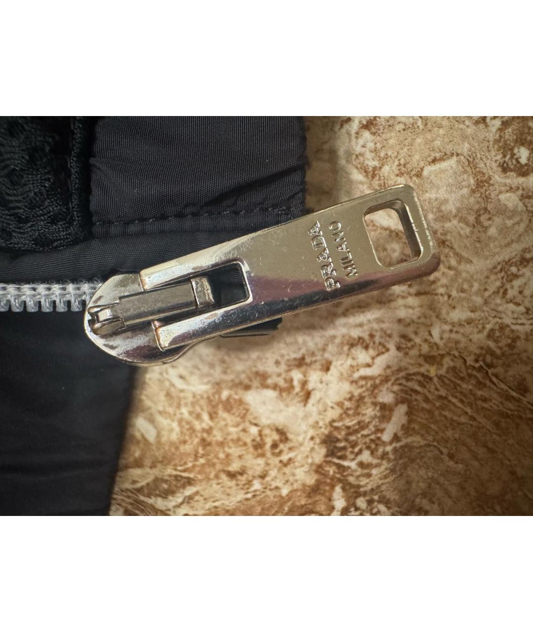 PRADA Черная полиэстеровая куртка, фото 2
