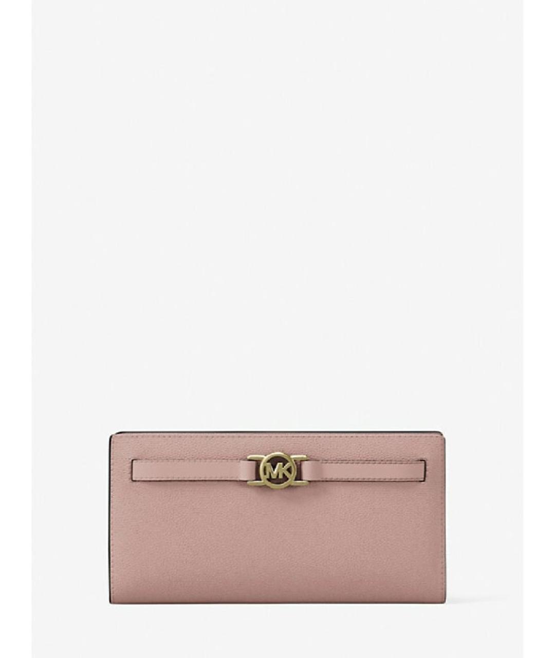 MICHAEL KORS Розовый кожаный кошелек, фото 4