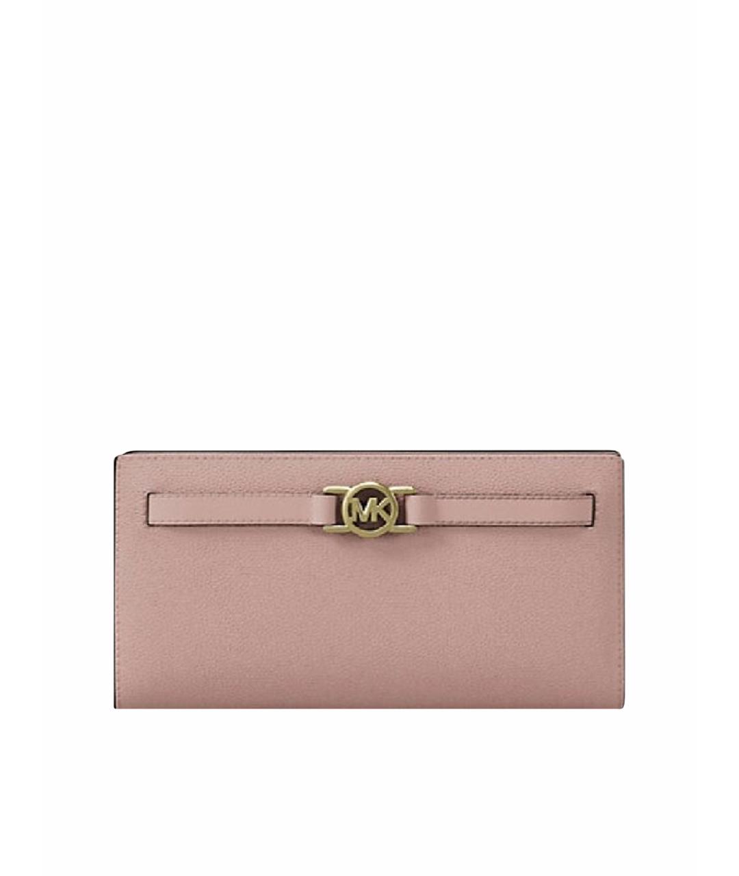 MICHAEL KORS Розовый кожаный кошелек, фото 1