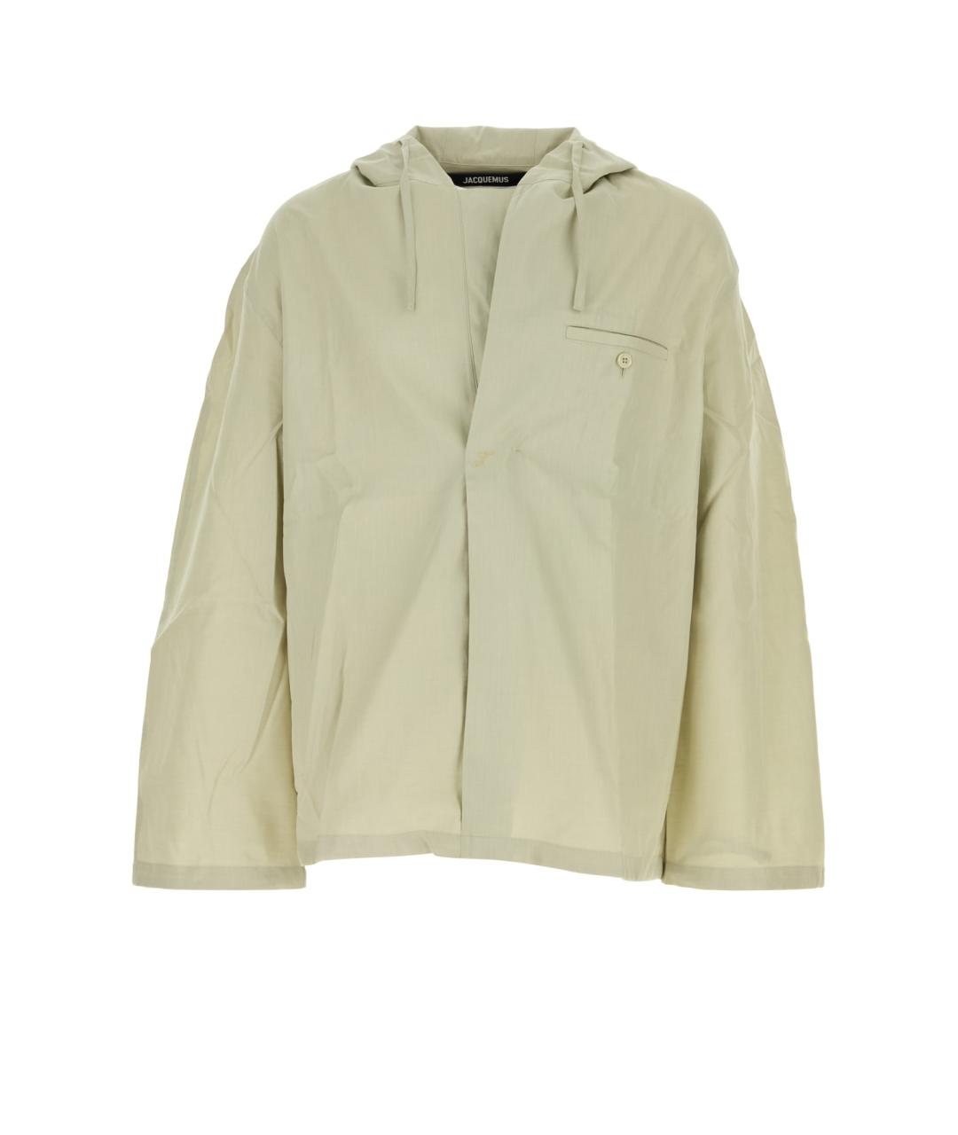 JACQUEMUS Зеленая хлопковая кэжуал рубашка, фото 1