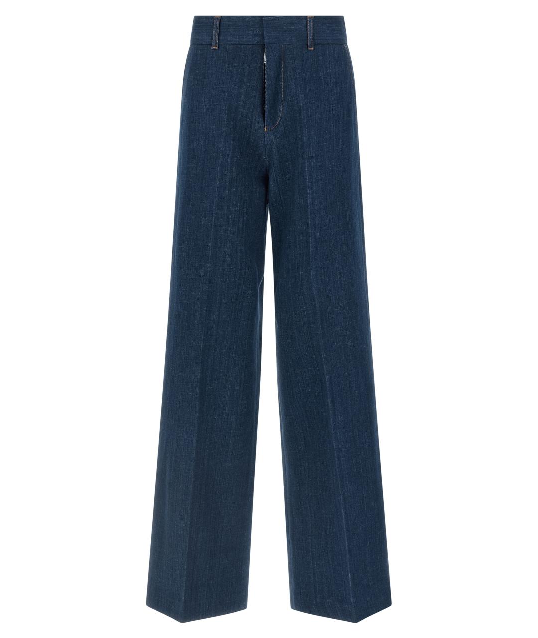 DSQUARED2 Синие хлопковые прямые джинсы, фото 1