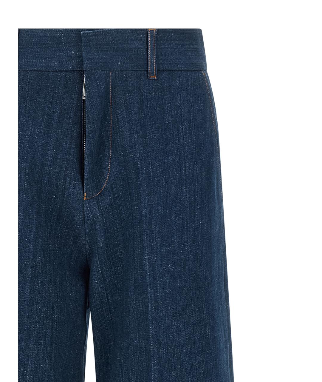 DSQUARED2 Синие хлопковые прямые джинсы, фото 3